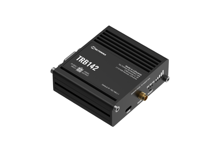 Teltonika TRB142 - Industrial Rugged LTE RS232 Gateway Teltonika TRB142 - Industrial Rugged LTE RS232 Gateway